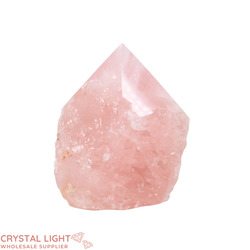Cut Base Points: Rose Quartz Cut Base Point