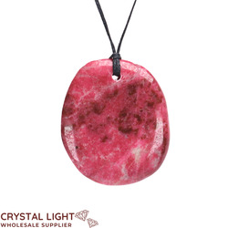 Necklaces: Thulite Flatstone Necklace