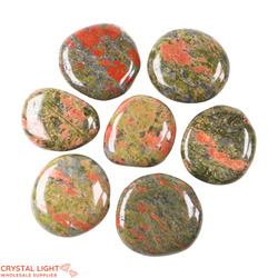 Flatstone Individuals and Lots: Unakite Flatstone Lot