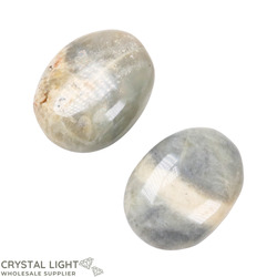 Soapstones & Palmstone Lots: Grey Moonstone Palmstone Lot