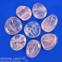 Flatstone Individuals and Lots: Rose Quartz Flatstone Lot (Light)