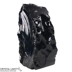 Rough Cut Bases: Black Obsidian Rough Cut Base