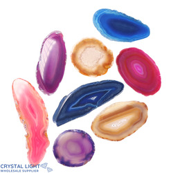 Slices: Mixed Agate Slice Lot