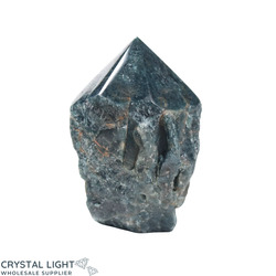 Cut Base Points: Green Apatite Cut Base Point