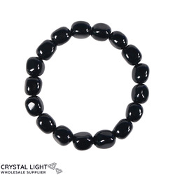 Tumble Bead Bracelets: Black Onyx Tumble Bracelet