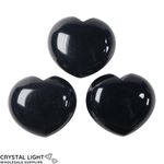 Black Obsidian Puff Heart