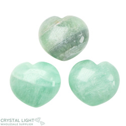 Hearts: Green Fluorite Puff Heart