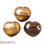 Tiger's Eye Puff Heart