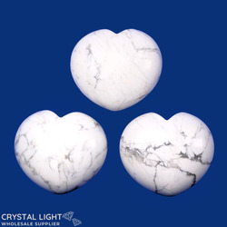 Hearts: Howlite Puff Heart