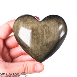 Hearts: Goldsheen Obsidian Heart