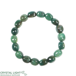 Tumble Bead Bracelets: Fuchsite Tumble Bracelet