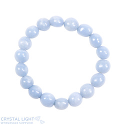 Tumble Bead Bracelets: Angelite Tumble Bracelet