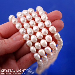 Shell and Pearl Beads: Freshwater Pearls - Small