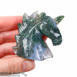 Animals: Moss Agate Unicorn
