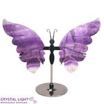 Rainbow Fluorite Butterfly on Stand