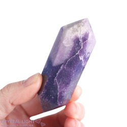 Double Terminated Polished Points: Lepidolite DT Point