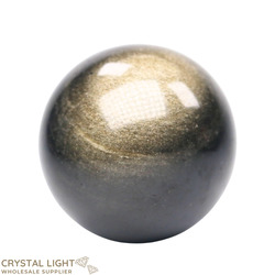 Spheres: Goldsheen Obsidian Sphere /60mm