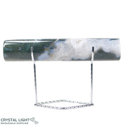 Display Pieces on Stand: Moss Agate Jewellery Display