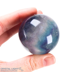 Spheres: Rainbow Fluorite Sphere /45mm