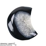 Black Agate Druse Moon