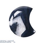 Black Agate Druse Moon