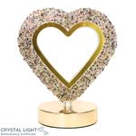Heart Chip Lamp - Tourmaline