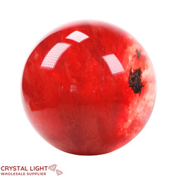 Spheres: Strawberry Obsidian Sphere /112mm