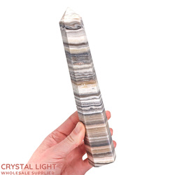 Single Point Listings: Banded Calcite Large Point