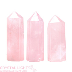 Polished Points By Quantity: Rose Quartz Polished Point