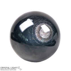 Spheres: Silversheen Obsidian Sphere /76mm