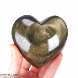 Hearts: Goldsheen Obsidian Heart