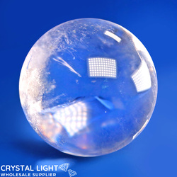 Spheres: Clear Quartz A-Grade Sphere /82mm