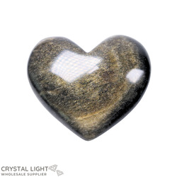 Hearts: Goldsheen Obsidian Heart