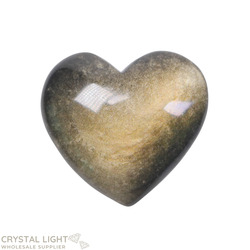 Hearts: Goldsheen Obsidian Heart