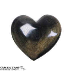 Hearts: Goldsheen Obsidian Heart