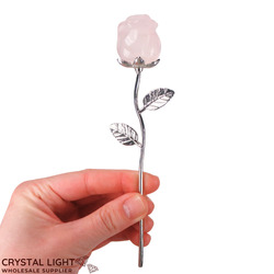 Other Shapes: Rose Quartz Stemmed Rose