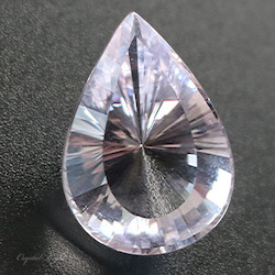 Cut Gemstones: Pale Amethyst Pear Shape