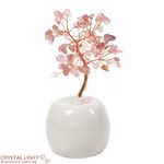 Strawberry Quartz Ceramic Tree