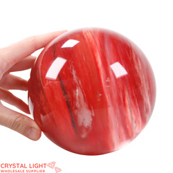 Spheres: Strawberry Obsidian Sphere /129mm