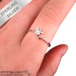 Natural Diamond Leaf Ring