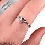 Natural Diamond Heart Ring