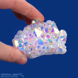 Single Druse Pieces: Rainbow Aura Druse