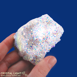 Single Druse Pieces: Rainbow Aura Druse