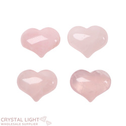 Hearts: Rose Quartz Mini Puff Heart