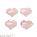 Rose Quartz Mini Puff Heart
