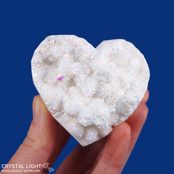 Hearts: Rainbow Aura Druse Heart