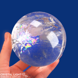 Spheres: Clear Quartz A-Grade Sphere /86mm