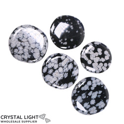 Flatstone Individuals and Lots: Snowflake Obsidian Flatstone Lot