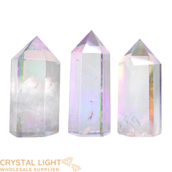 Polished Point Lots: Purple Aura Quartz Point Lot