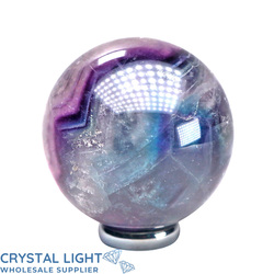 Spheres: Rainbow Fluorite Sphere /57mm